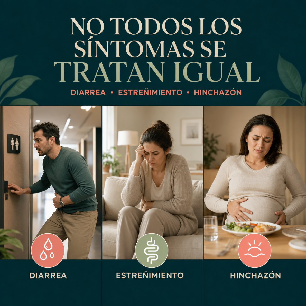 Diarrea, estreñimiento e hinchazón: síntomas distintos, abordajes distintos